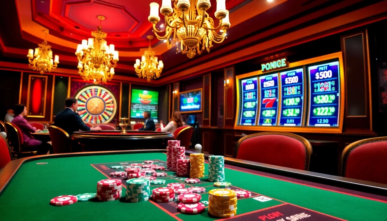 Capture the excitement of online gambling at 68win com featuring vibrant casino elements.
