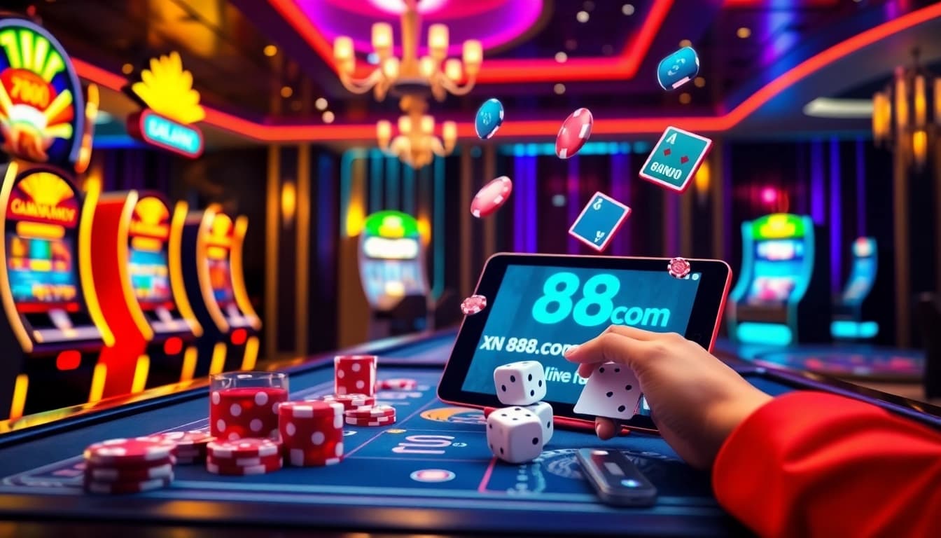 Experience the excitement of online gaming at xn88 com with vibrant casino visuals.
