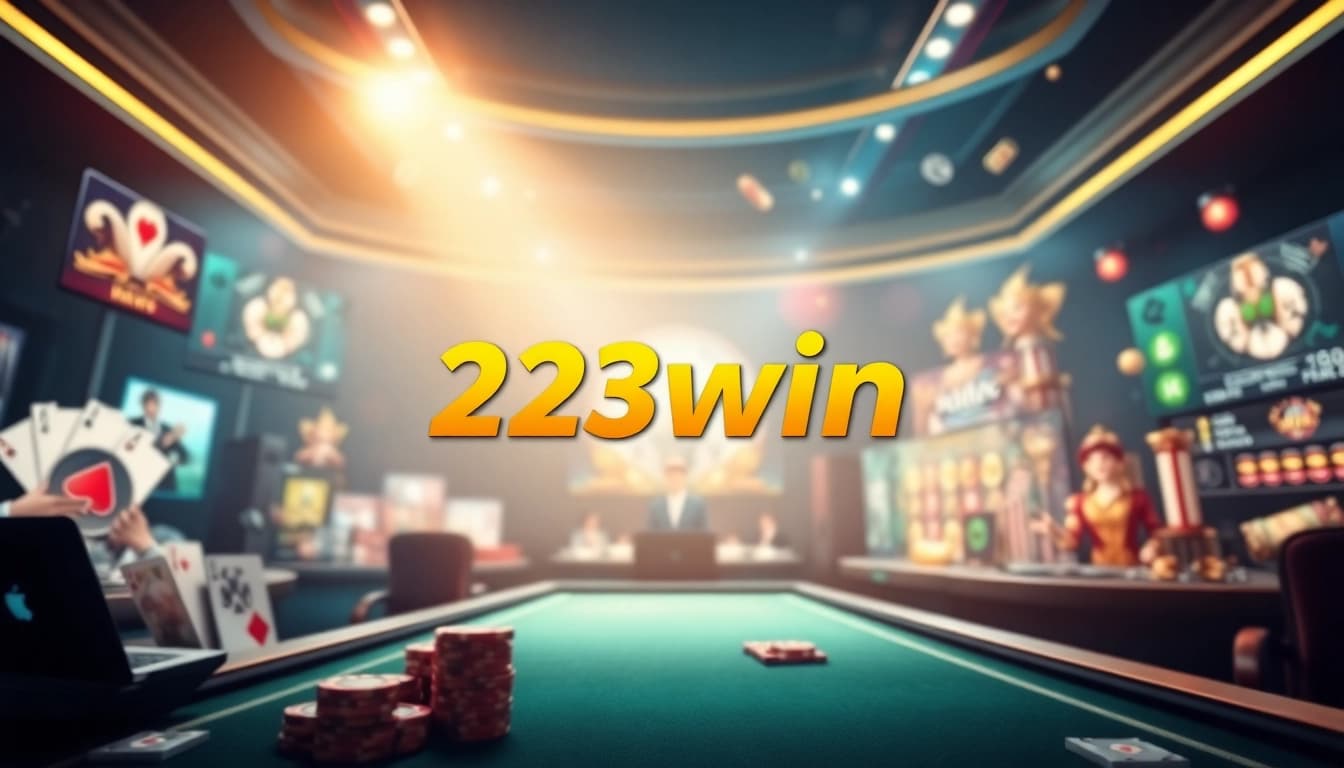 Experience the thrilling world of online gaming with 23win's sleek casino interface.