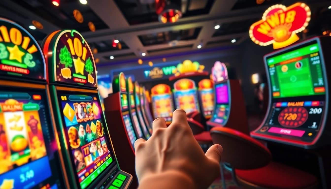 Exciting WW88 online gaming scene featuring colorful slot machines and interactive betting elements.