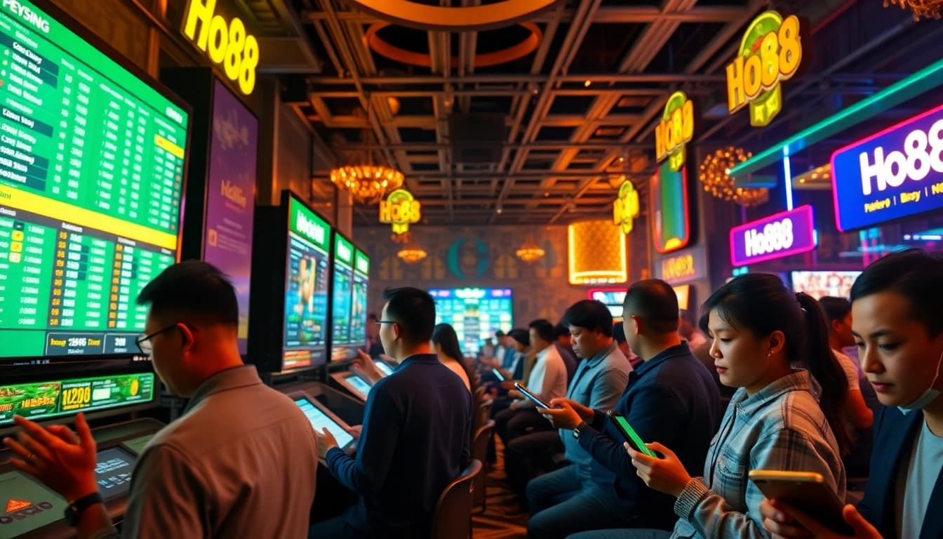 Dynamic online gaming experience at Ho88 showcasing exciting betting options and technology.