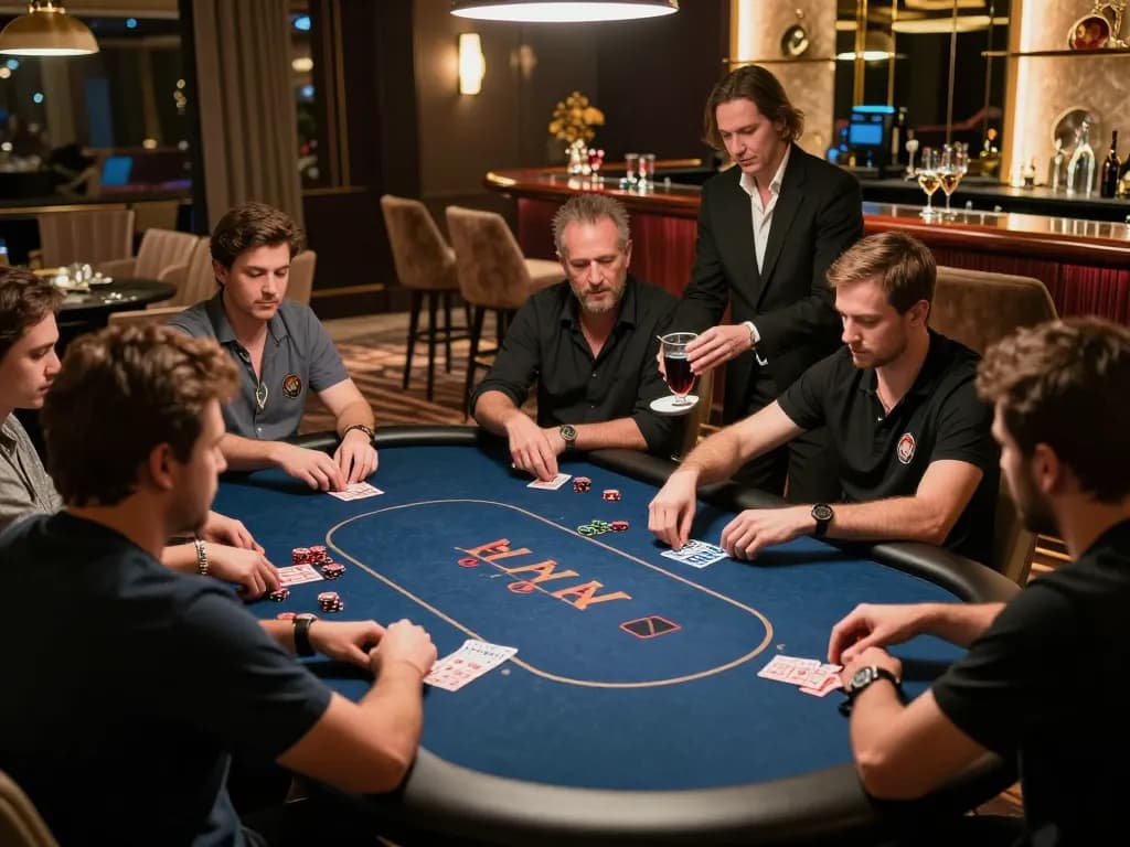 Experience high-stakes poker gameplay at PERI11 in an upscale gaming environment