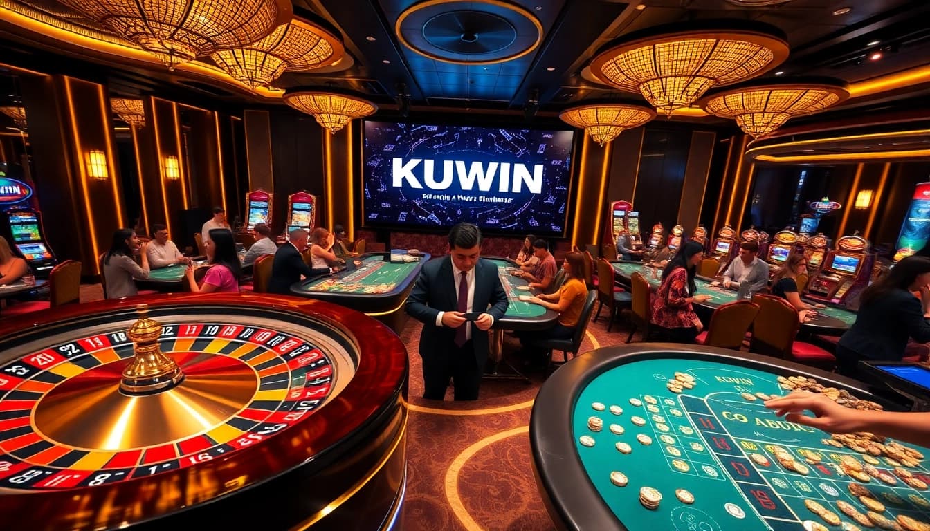 Place strategic bets at KUWIN's vibrant casino with professional dealers and exciting games.