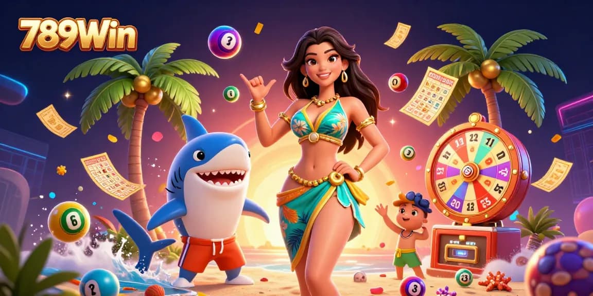 Engage with exciting games at 789Win's vibrant casino environment filled with dynamic lottery and gaming elements.