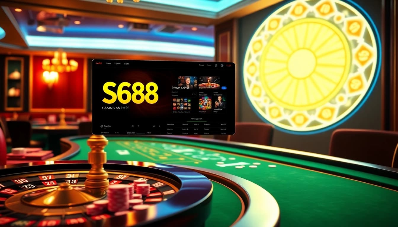 SC88 online casino interface showcasing vibrant poker tables and roulette wheels for exciting gaming.