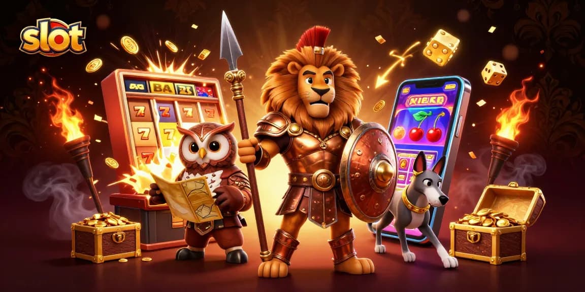 Putar slot dengan kombinasi karakter unik, mesin slot, dan harta berlimpah untuk kemenangan besar.