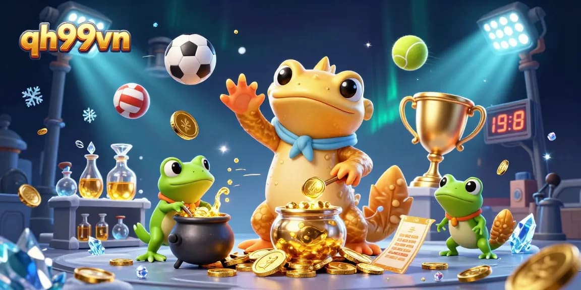 Place bets and win big with qh99vn in an enchanting casino adventure filled with gold.