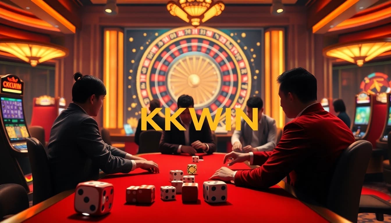Gamblers enjoy the thrill of KKWIN's online casino with vibrant games and excitement.