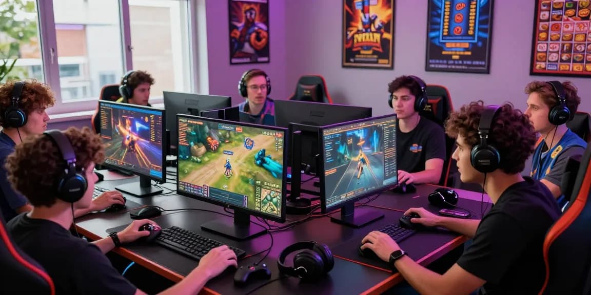 Exciting ngamenjitu online gaming scene with diverse players engaging in gaming discussions.