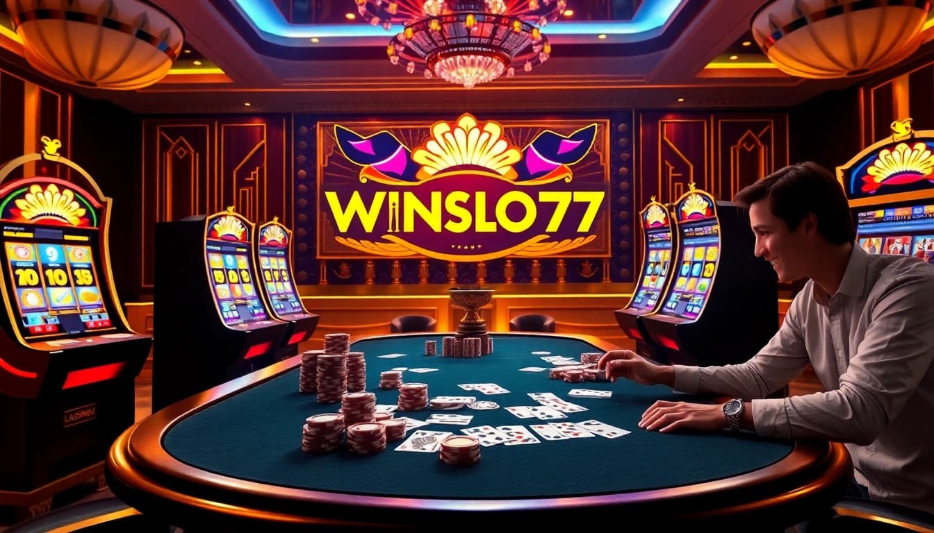 Experience the thrill of winning with Wingslots77 at vibrant casino tables filled with excitement.