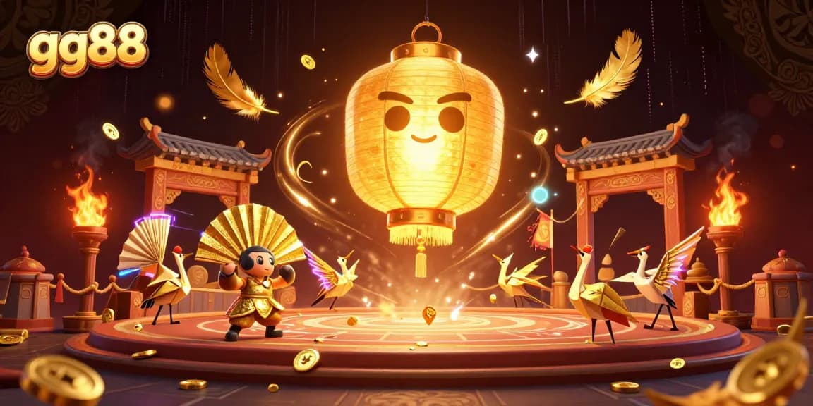 Engage with the vibrant gg88 casino realm featuring golden-themed characters in a dynamic gaming scene.