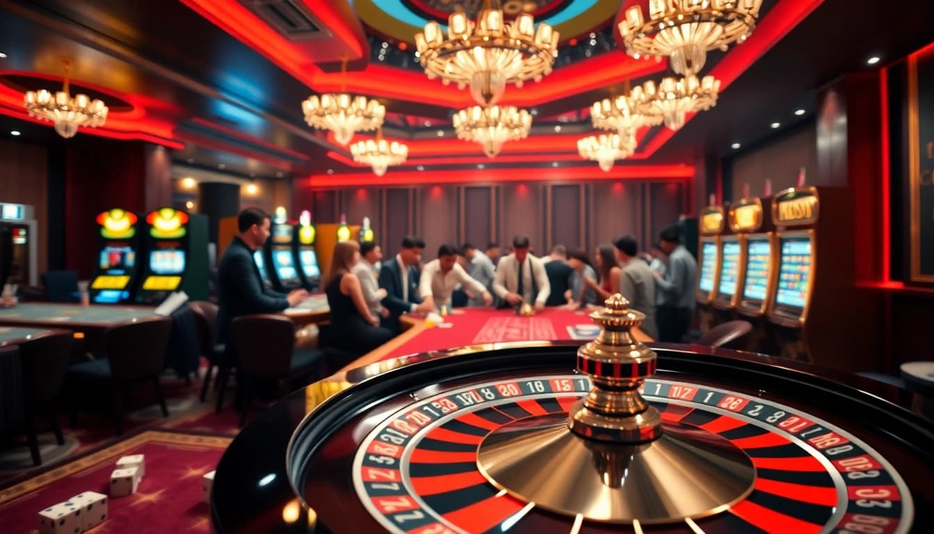 gamblers enjoy placing bets at a casino while accessing link vào five88 for exciting gameplay
