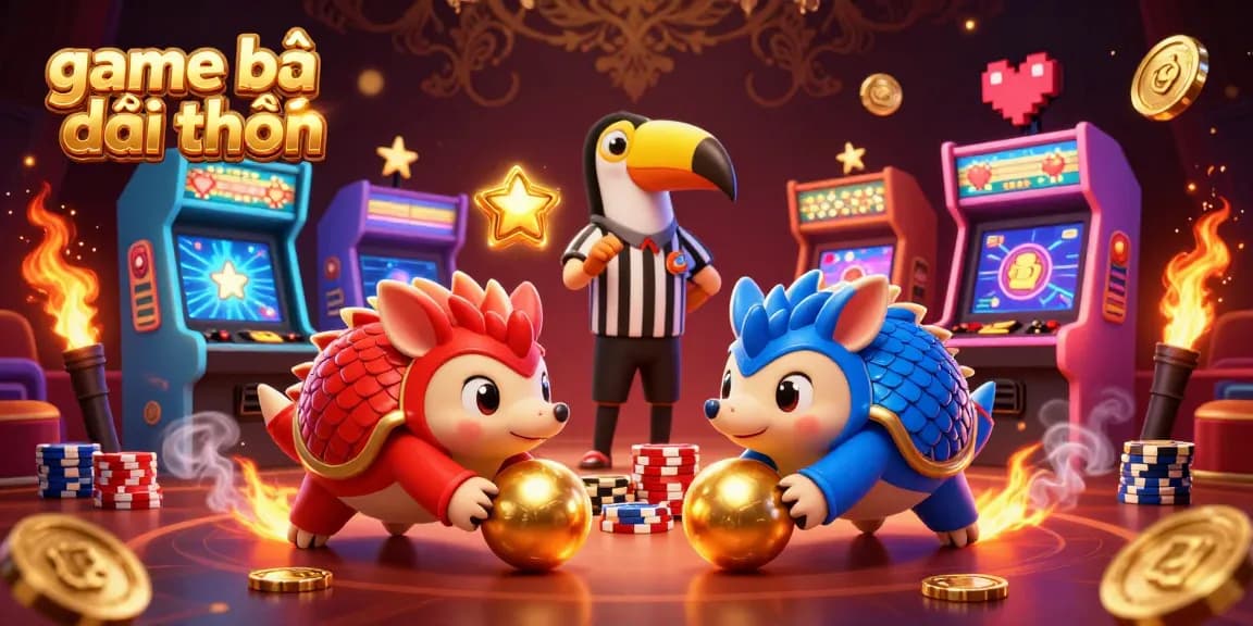 Engage in thrilling game bài đổi thưởng with dynamic pangolins bowling through poker chips in a vibrant casino.
