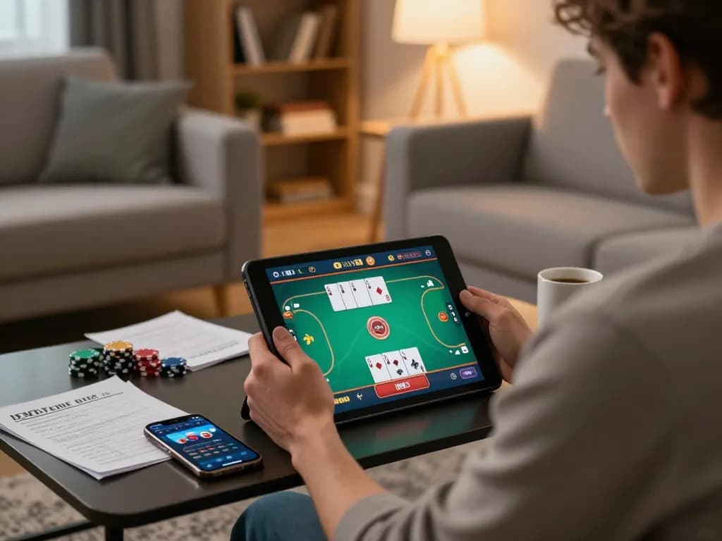 Engage in Live Chat Asialive88 while playing poker online from a cozy home gaming setup.