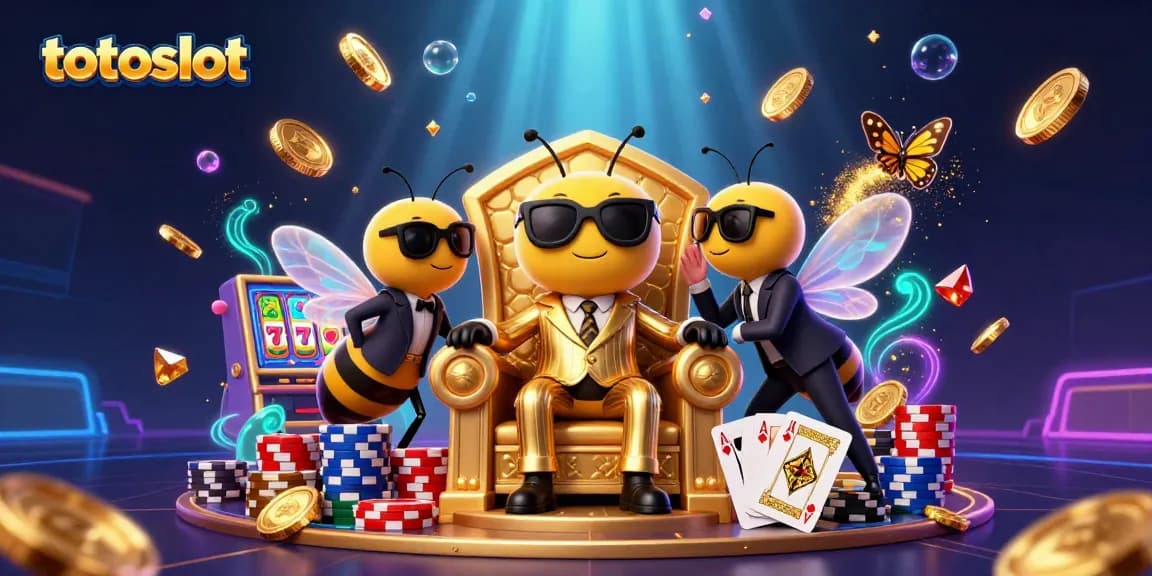 Spin and win with totoslot's vibrant 3D gaming scene showcasing excitement and rich rewards.