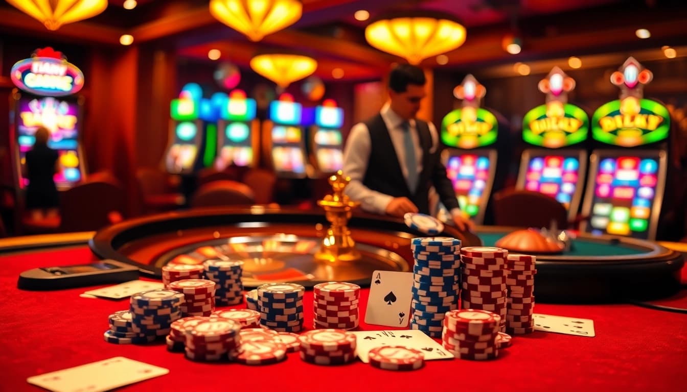 Experience the thrill of HB88-inspired gameplay at a vibrant casino table.