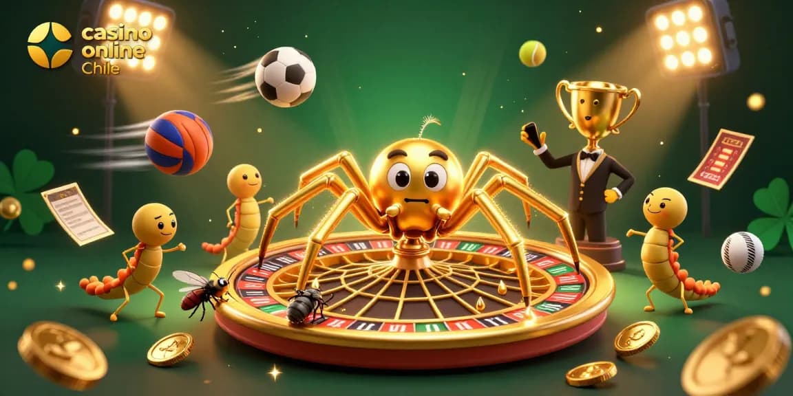 Gana en casino online Chile con una escena vibrante de acción de apuestas y personajes dinámicos.