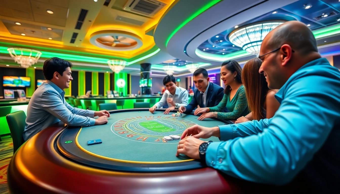Exciting live dealer Blackjack game at https://co88.london/ featuring vibrant atmosphere and engaging players.