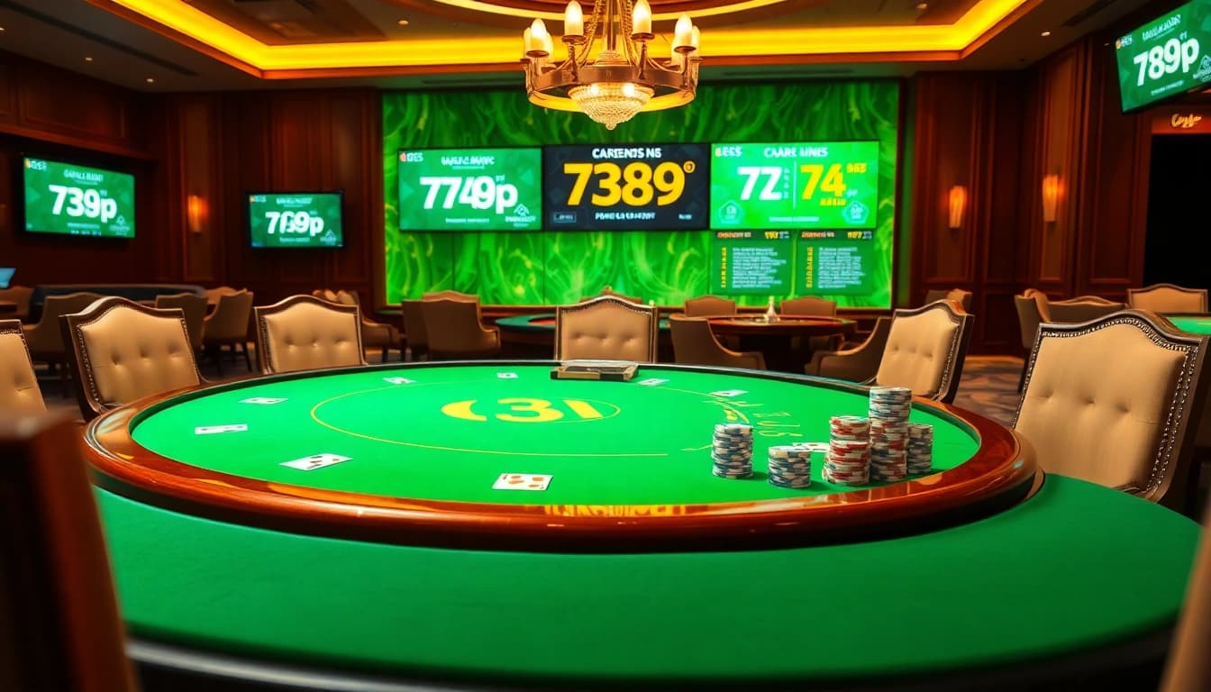Engage with thrilling action at 789P's stylish poker tables in the heart of the casino.