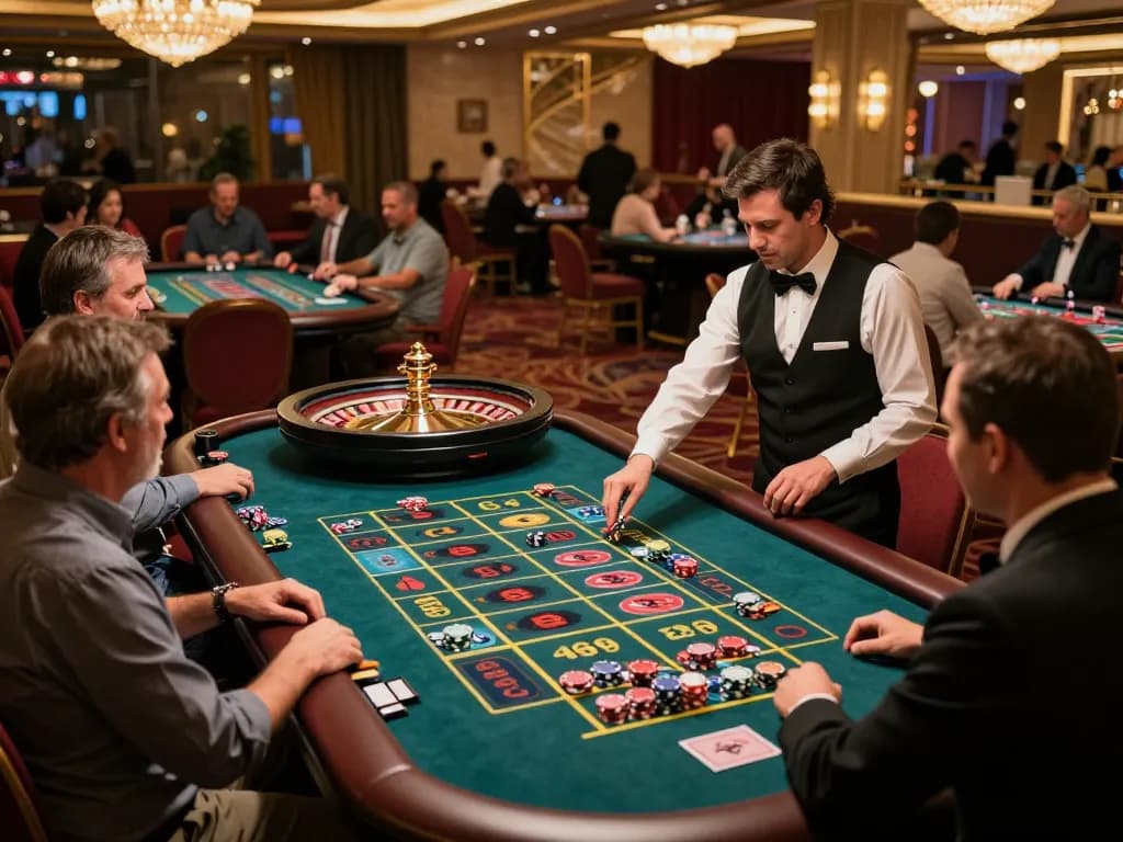 Viceroyluxury players enjoying roulette action in a lively casino ambiance filled with excitement