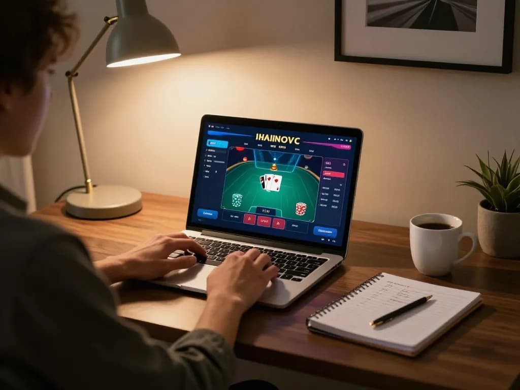 Engaging in online poker gameplay at home using sky88 for strategic betting sessions