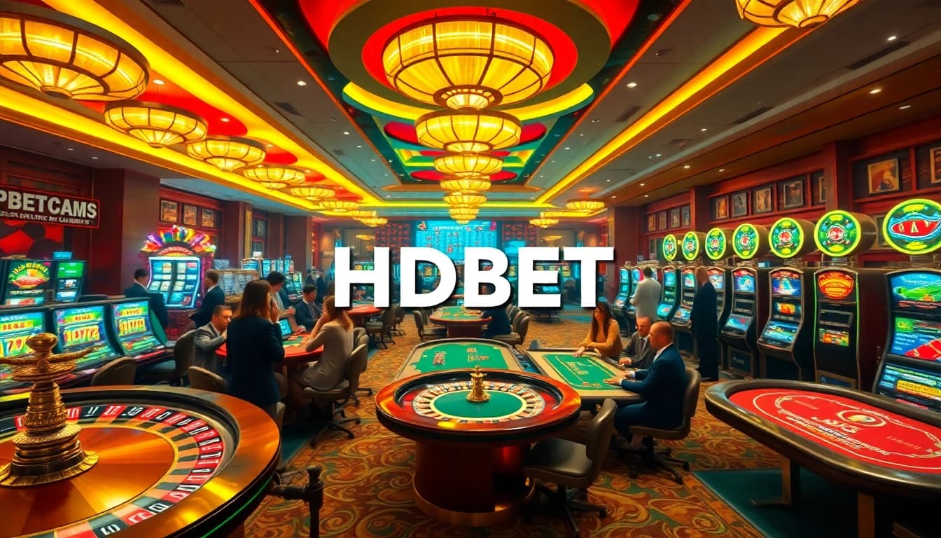 Experience the thrill of HDBET with exciting casino games and vibrant gambling elements.