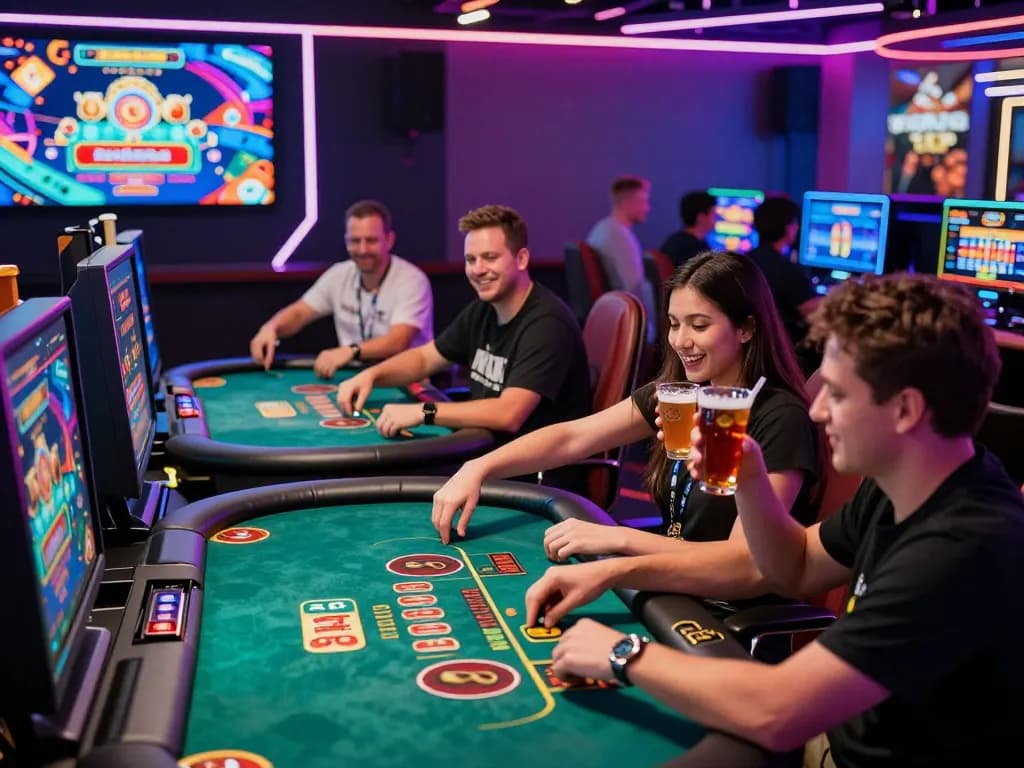 Exciting gaming scene at af88 com showcasing live dealer games and dynamic atmosphere.