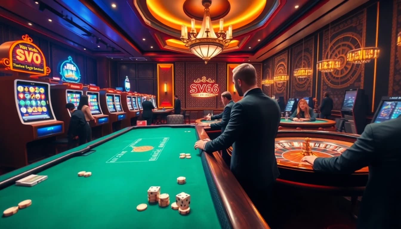 Experience thrilling online gambling at SV66 with exciting games and vibrant atmosphere.