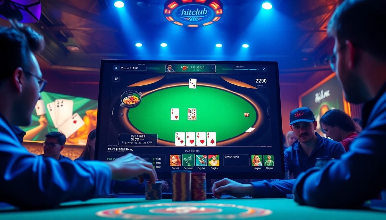 Discover the engaging online gaming experience at hitclub, featuring vibrant card games and an exciting user interface.