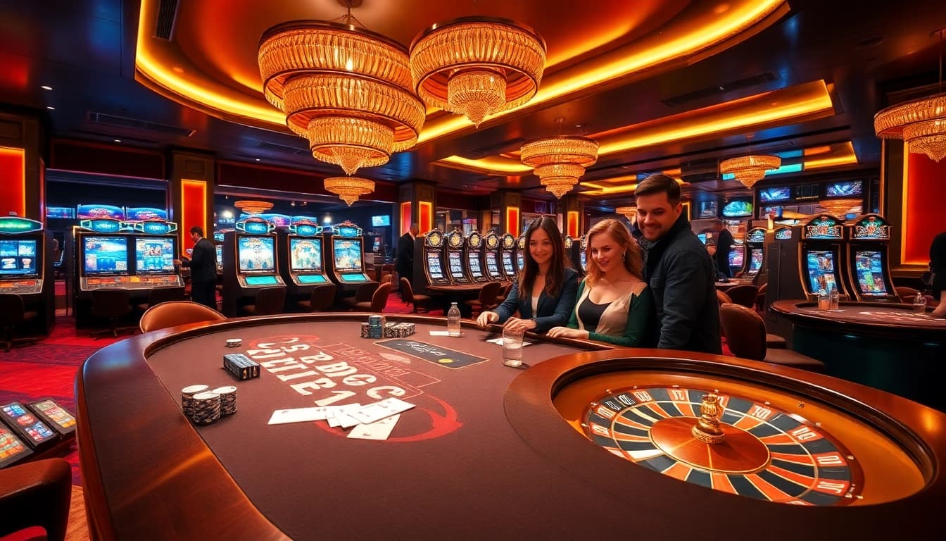 Experience the thrill of winning at B52 Club's high-stakes poker table with vibrant casino visuals.