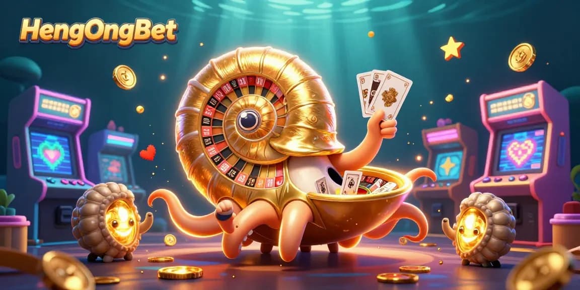 Play slots and games at HengOngBet's vibrant casino with stunning 3D characters and lively gaming atmosphere.