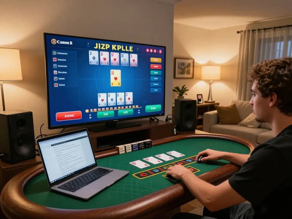 Experience engaging online blackjack gameplay with makemyhairgrowfast strategies in a relaxed home setting