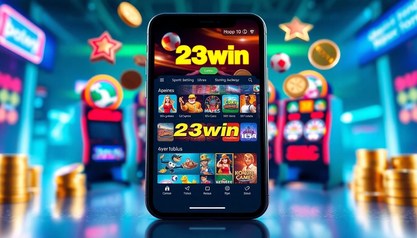 23win online gaming platform showcasing vibrant interfaces and dynamic gaming options.