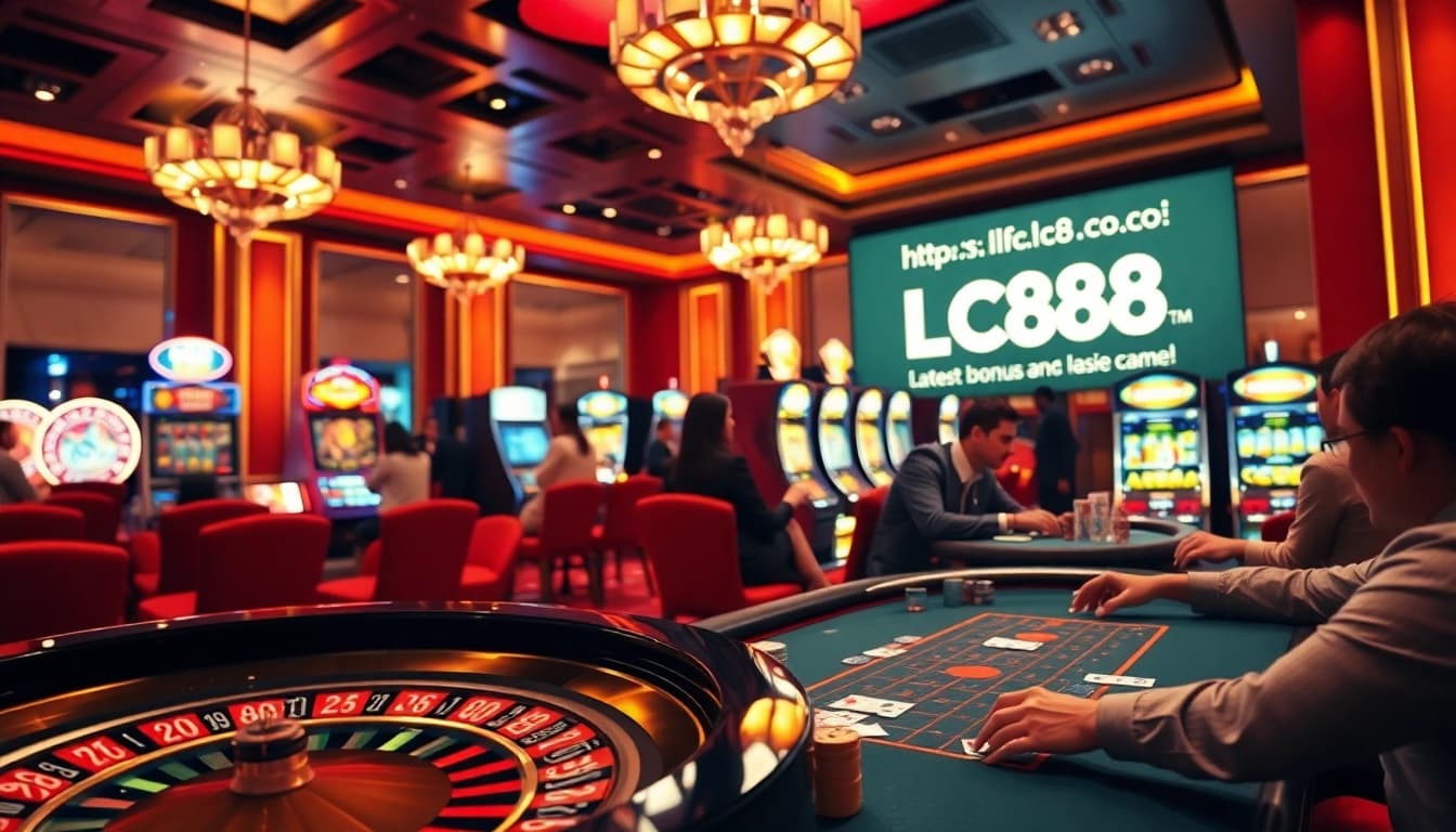 Experience the excitement of gambling with players at a poker table on https://lc88.co.com/