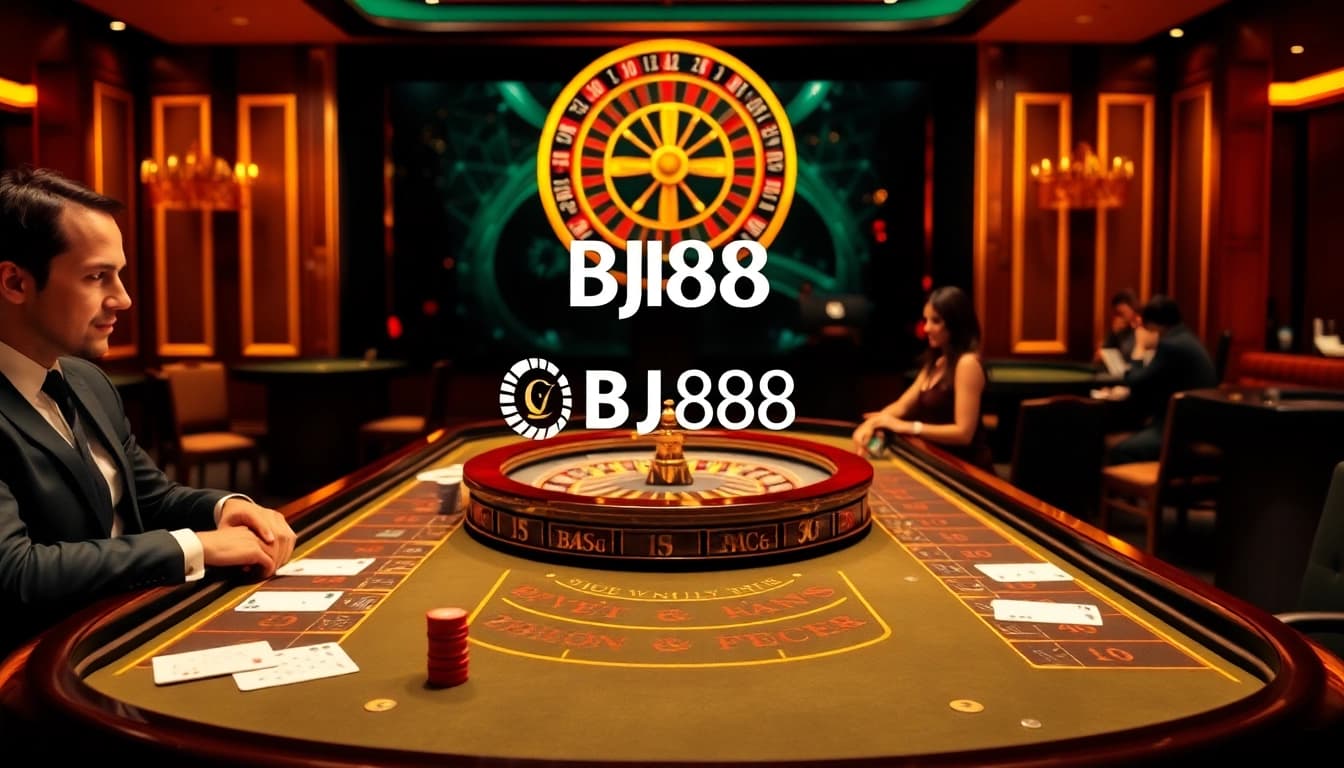 Experience thrilling baccarat at BJ88 with vibrant colors and an upscale atmosphere.