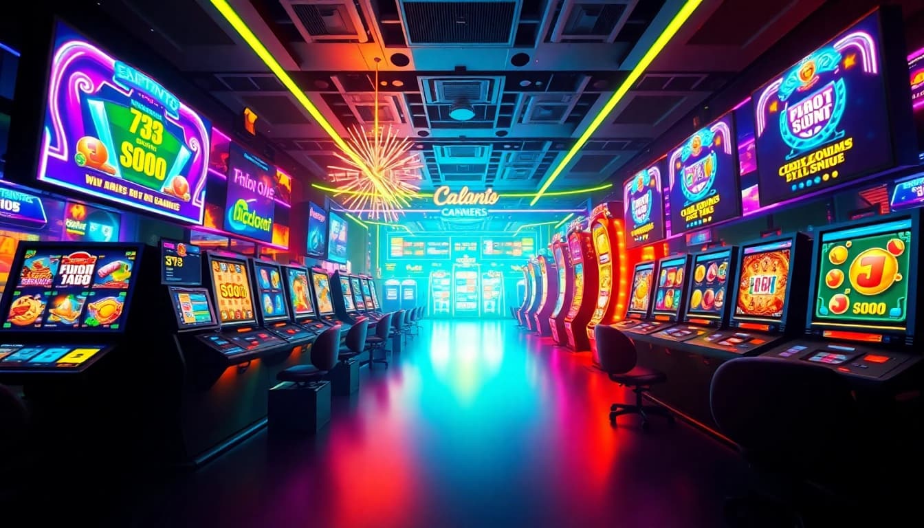 Asupantoto online gambling scene featuring vibrant slot games and engaging digital interface.