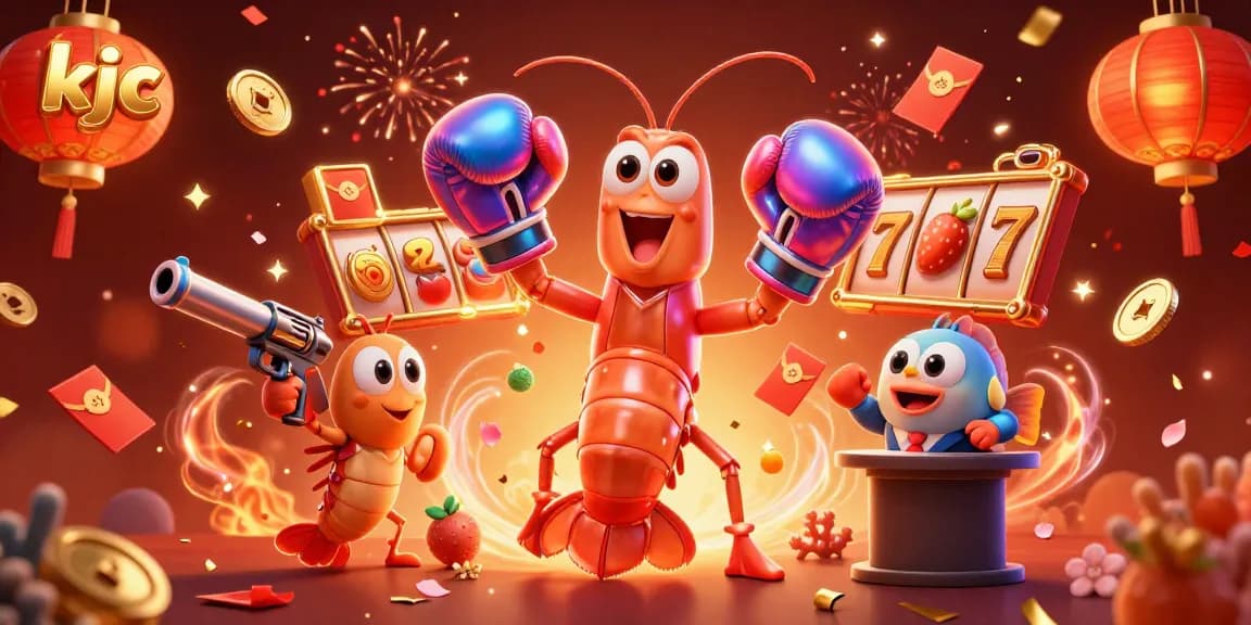 KJC invites you to experience thrilling online slot play with vibrant characters and festive elements.