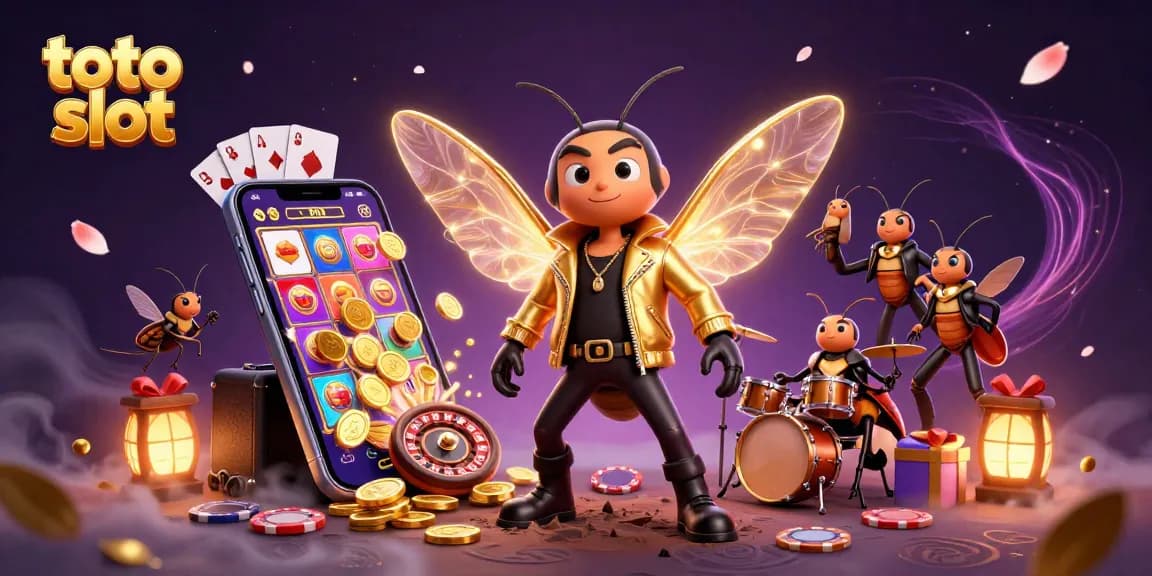 Experience thrilling toto slot gameplay with vibrant, animated casino characters and dynamic game elements.