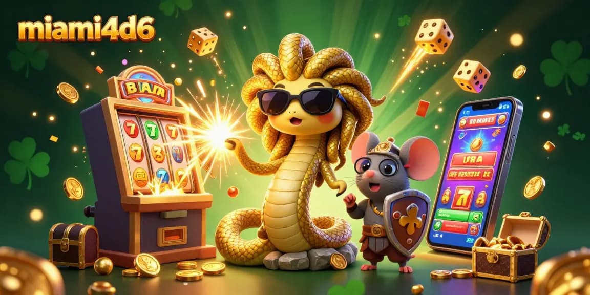 Spin the reels with miami4d6 as golden coins burst from slot machines in this vibrant casino scene.