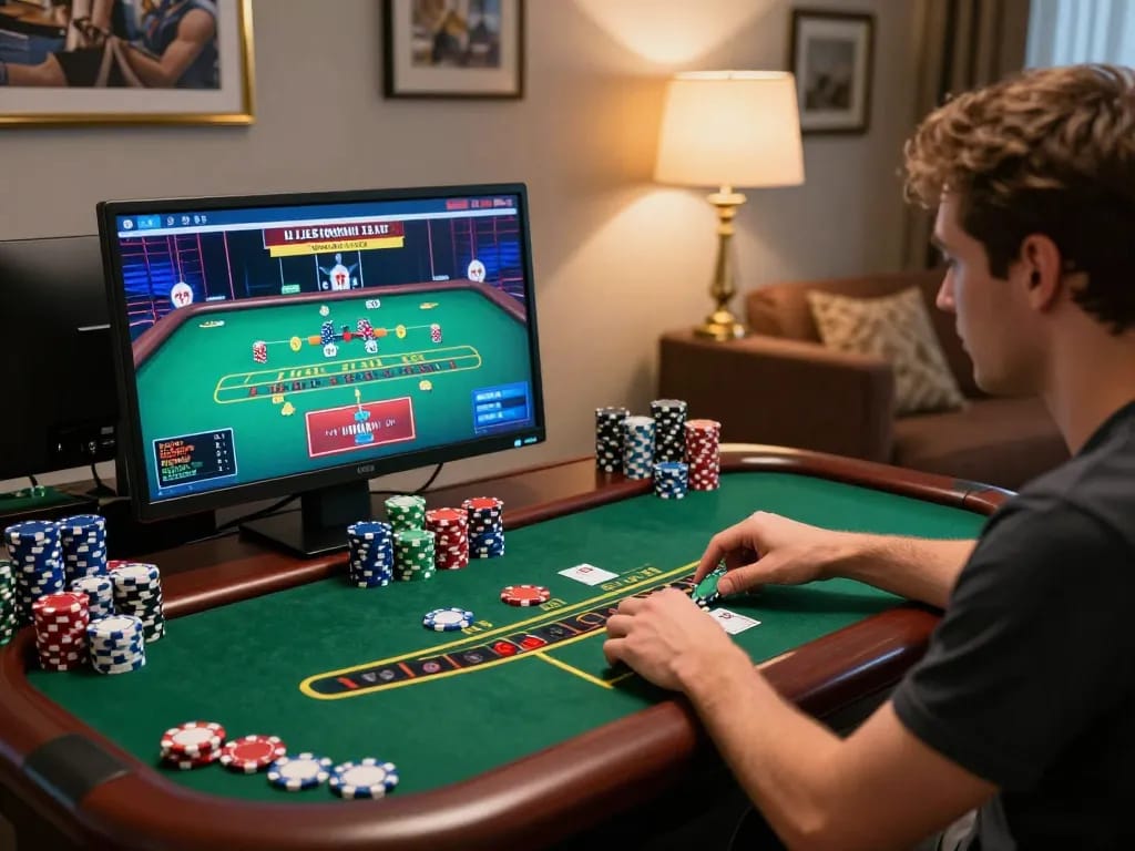 Engaging live dealer blackjack gameplay on cm88seo with vibrant decor and cozy atmosphere.