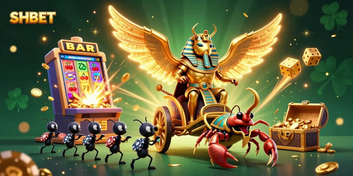 Experience thrilling gameplay at SHBET with colorful 3D casino elements and engaging characters.