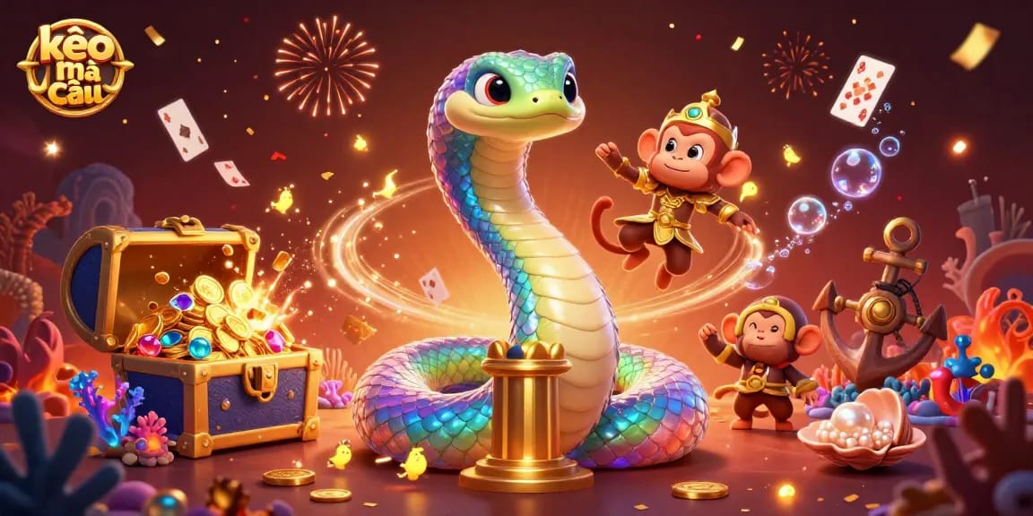 Kèo nhà cái highlights betting excitement in a magical scene with vibrant characters and dynamic elements