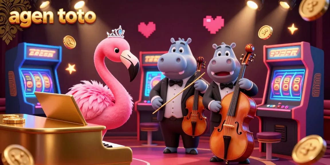 Play agen toto with vibrant characters and dynamic casino elements in this stunning illustration.