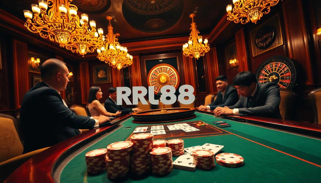 Experience the thrill of winning at RR88 with a luxurious poker table scene.