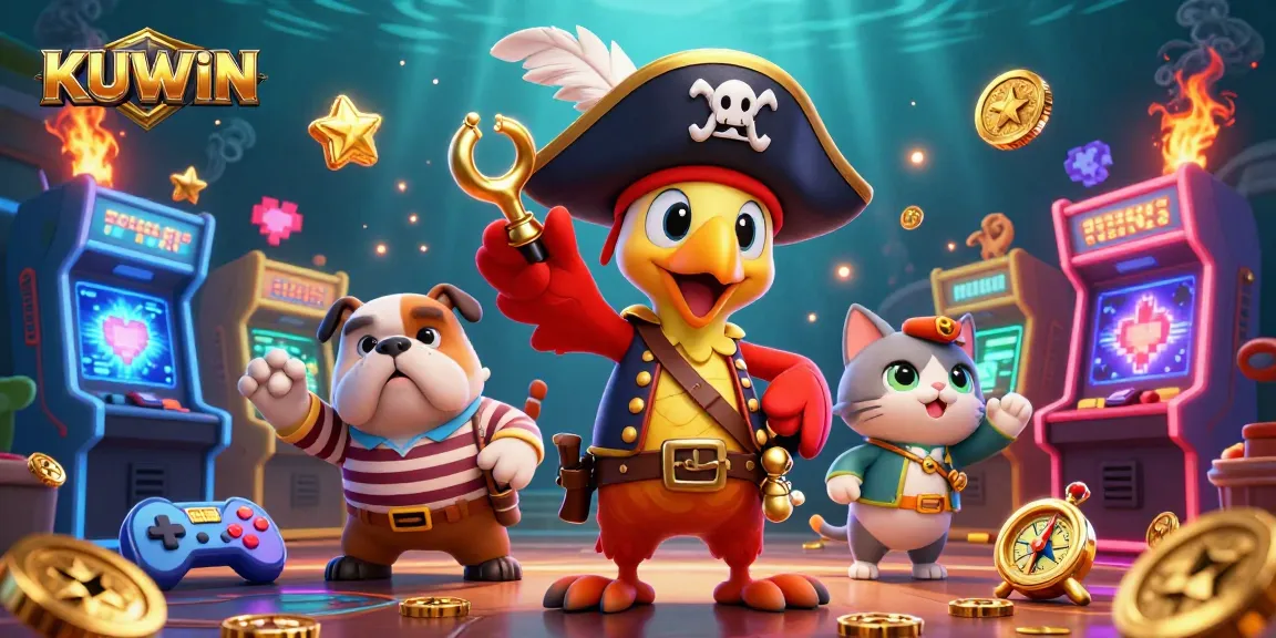 Join KUWIN for thrilling casino gameplay with vibrant characters and engaging gaming elements!