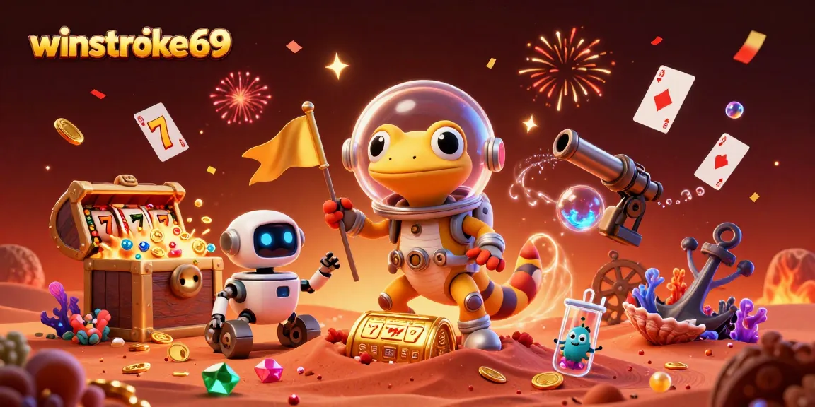 Experience winstrike69 as the Martian gecko uncovers a hidden casino full of treasures.