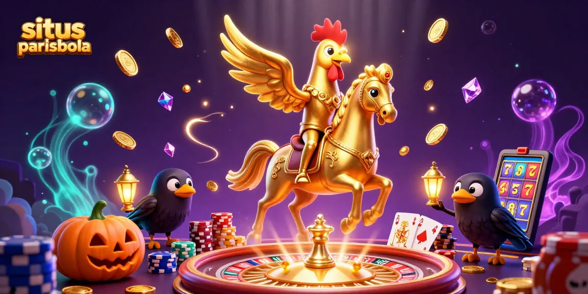 Engage with situs parisbola's vibrant casino scene featuring golden rooster and dazzling games.
