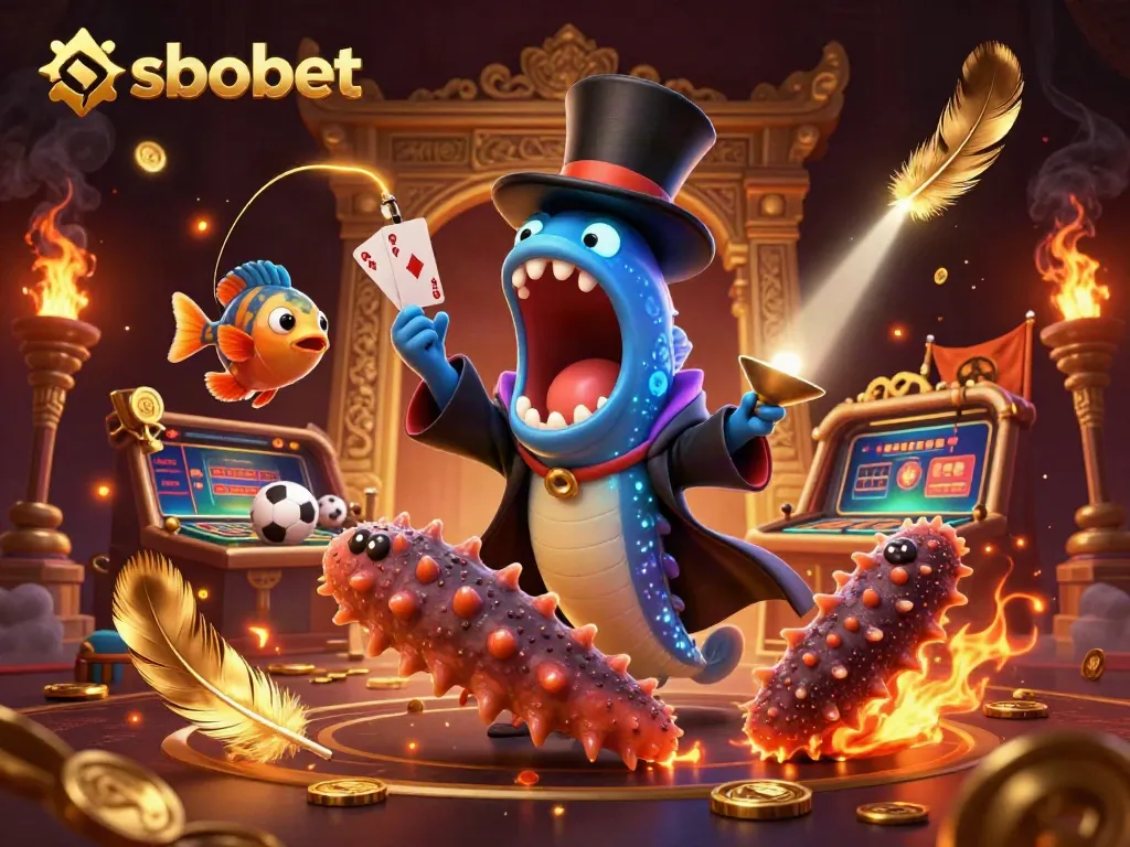 Experience sbobet sports betting magic with captivating underwater characters in a vibrant arena.