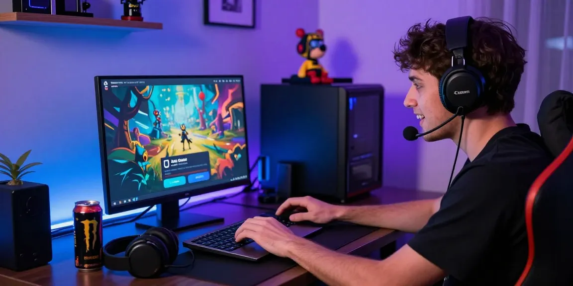 Raja Game login process on a modern laptop in an energetic gaming room