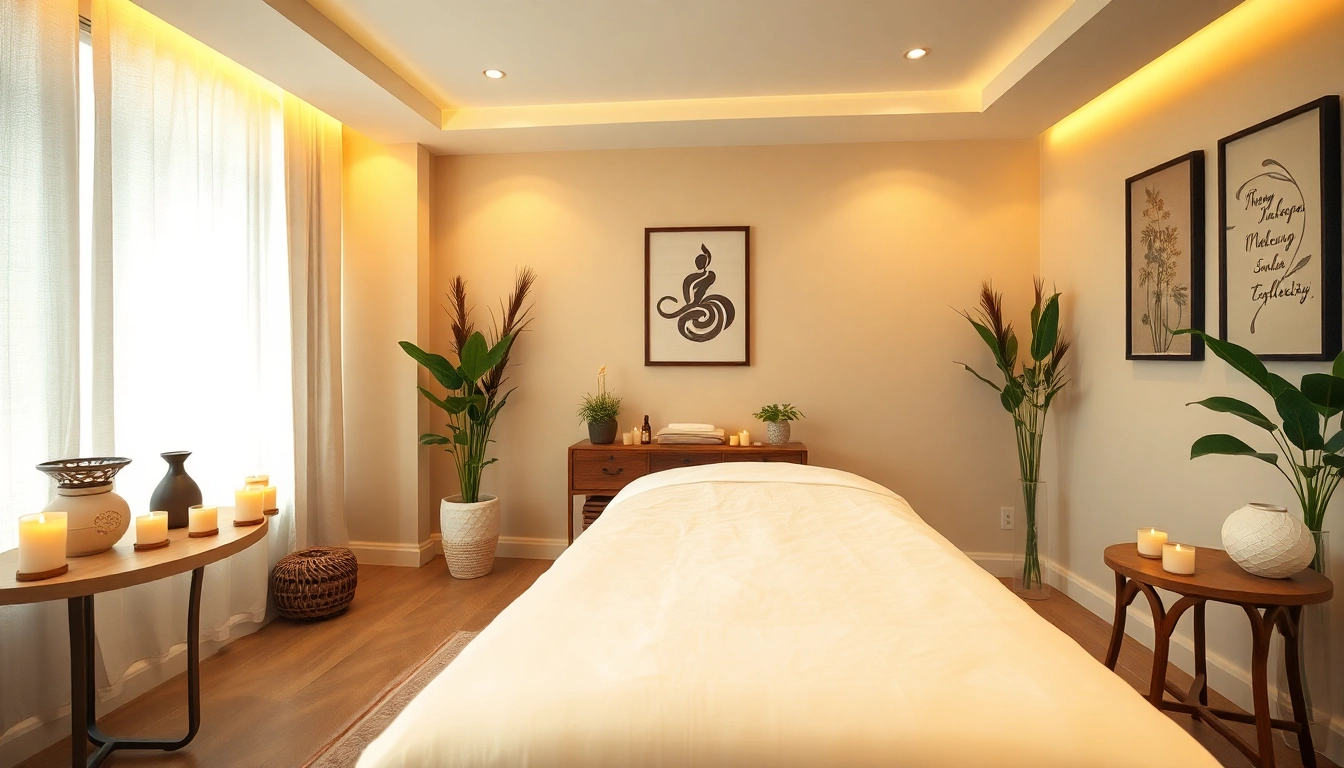 Relaxing room setup for 수원출장마사지 with calming ambiance and professional massage details.